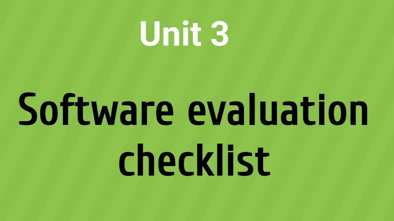 Software evaluation checklist|GRP|Regulatory affairs #software #evaluation #checklist #grp