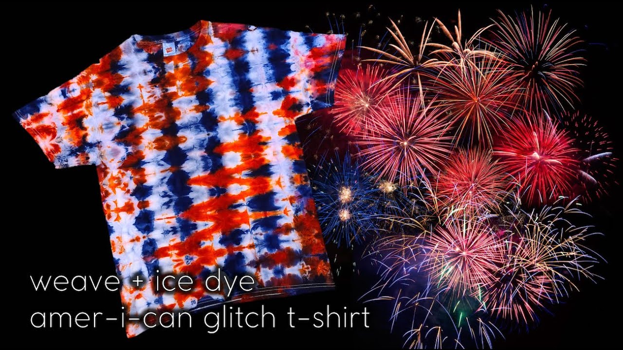 Weave + Ice Dye | Amer-I-Can Glitch T-Shirt