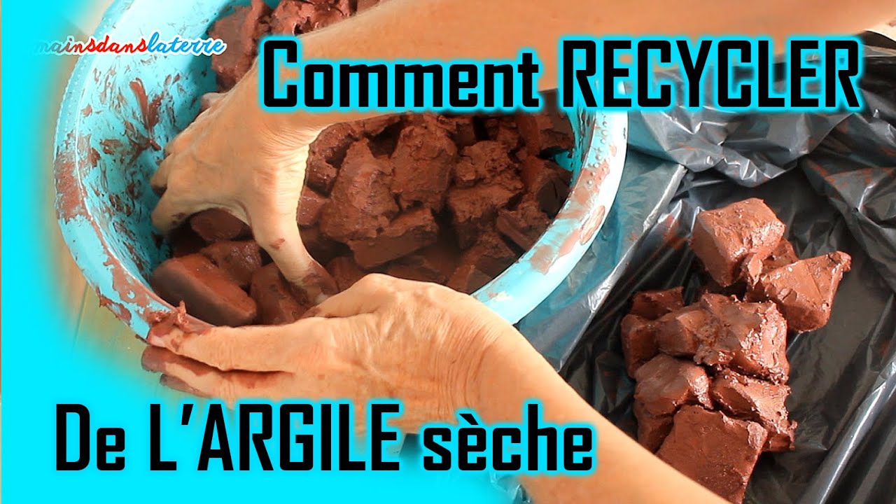 Cours de sculpture gratuit, comment recycler de l'argile qui a séché