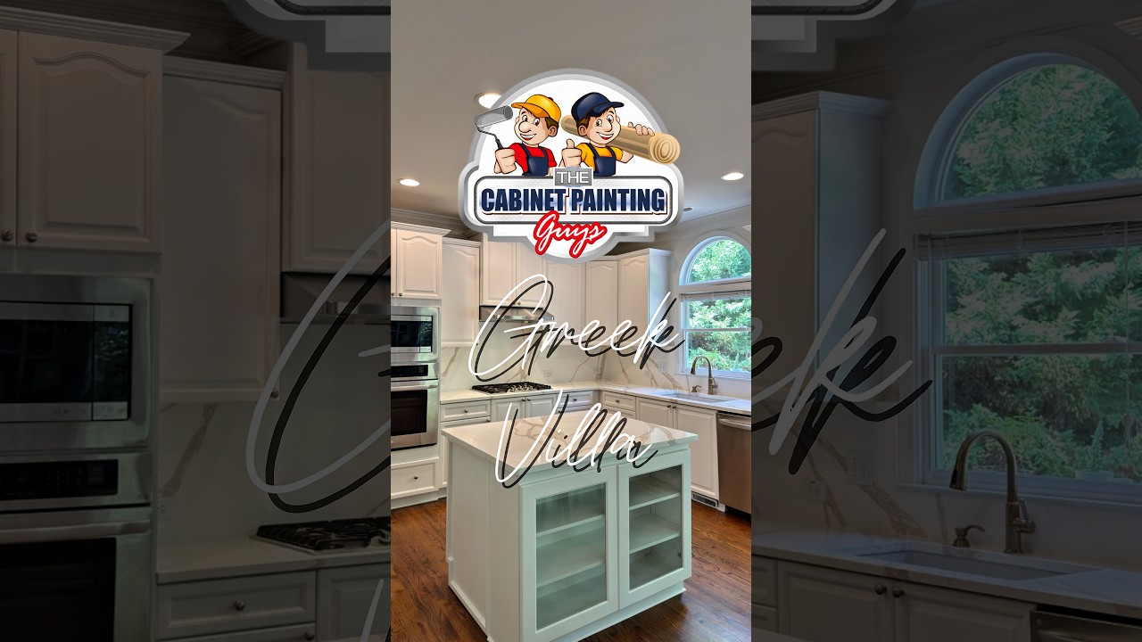 Greek Villa by Sherwin Williams in North Georgia | Cabinet Painting Guys