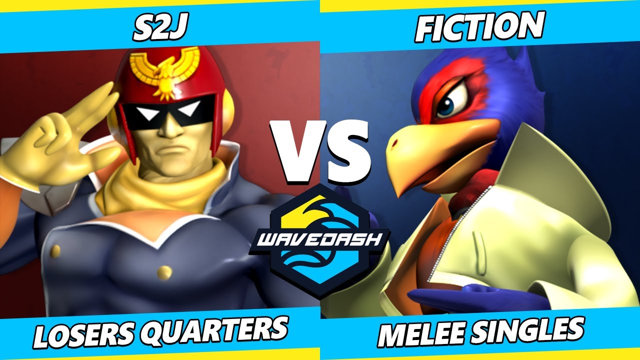 Wavedash 2023 Top 8 - Fiction (Falco) Vs. S2J (Captiain Falcon) Smash Melee - SSBM