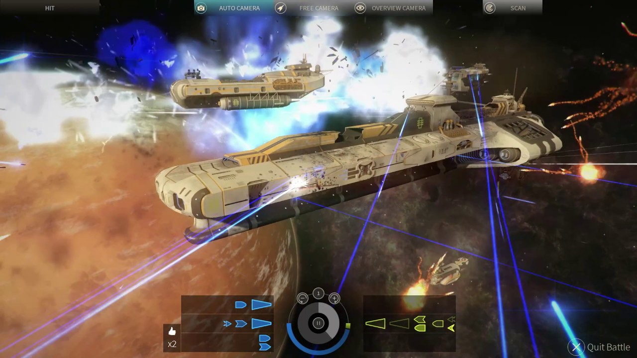 Endless space 2 -  4 Carrier ship battle