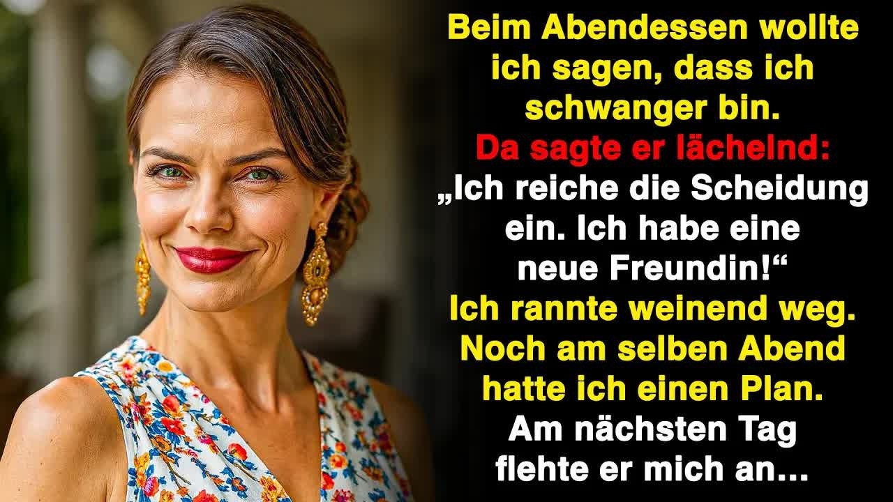 Beim Abendessen wollte ich meine Schwangerschaft sagen, doch mein Mann kam mit seiner Geliebten…