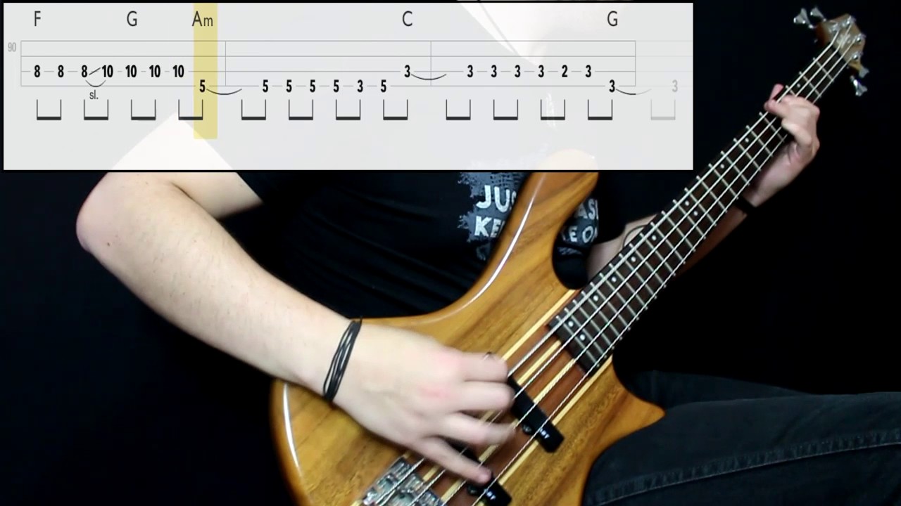 AFI - Medicate (Bass Cover) (Play Along Tabs In Video)