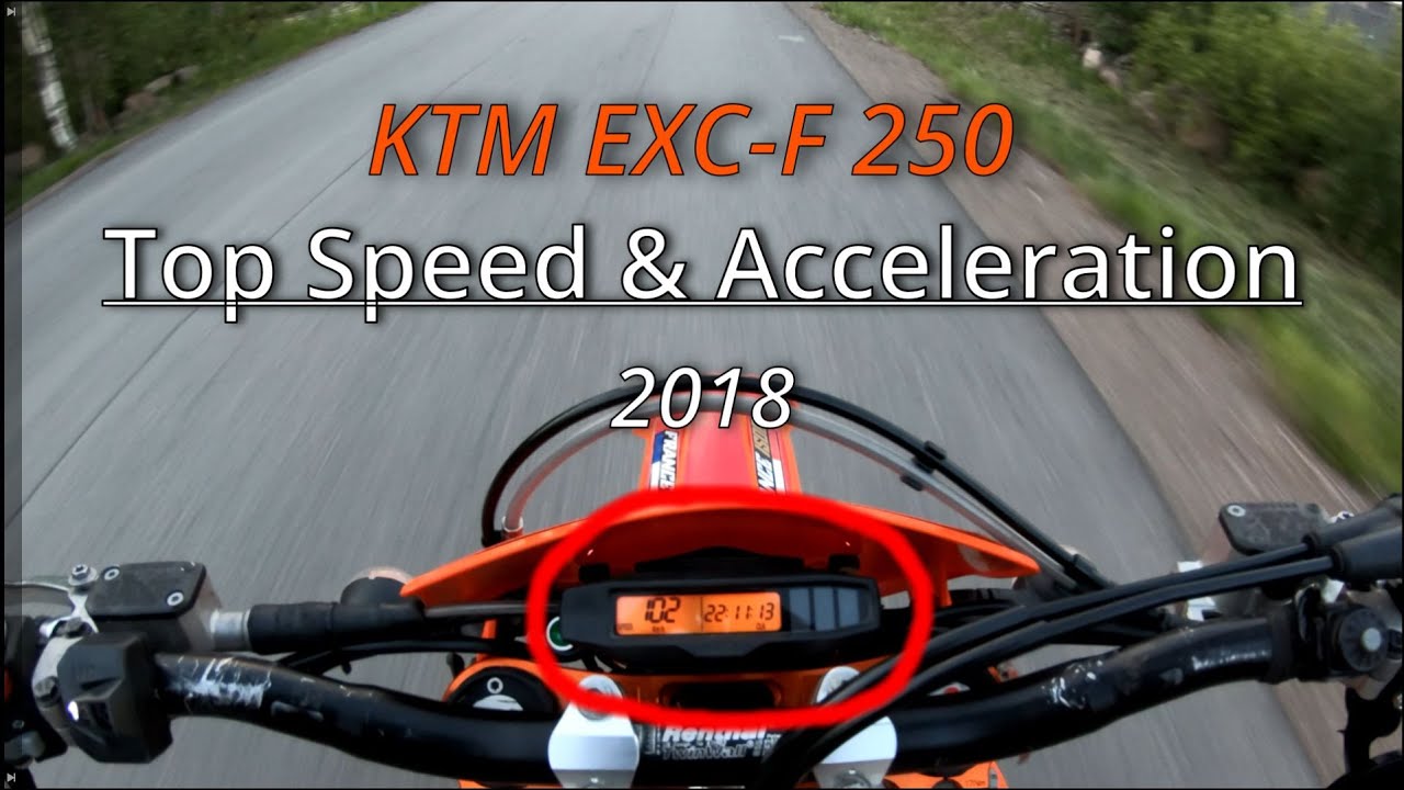 KTM 250 EXC-F | Top Speed & Acceleration 0-100 KM/H