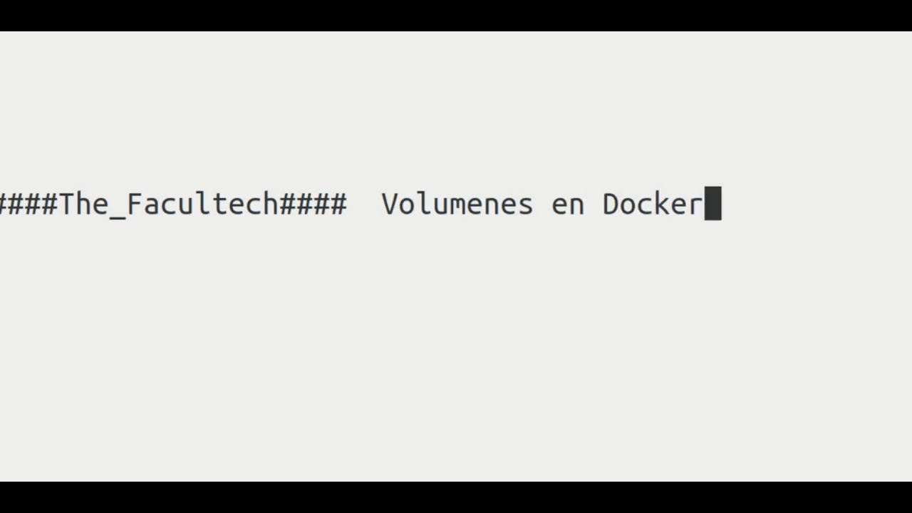 DEVOPS | Explicación DOCKER🐋: Volumenes - Ejemplo practico 😎🐳
