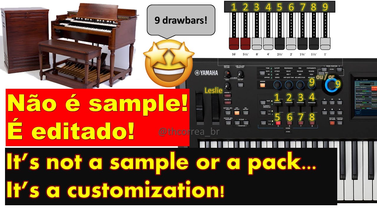 Yamaha MODX / Montage - Hammond [órgão] (personalizado)