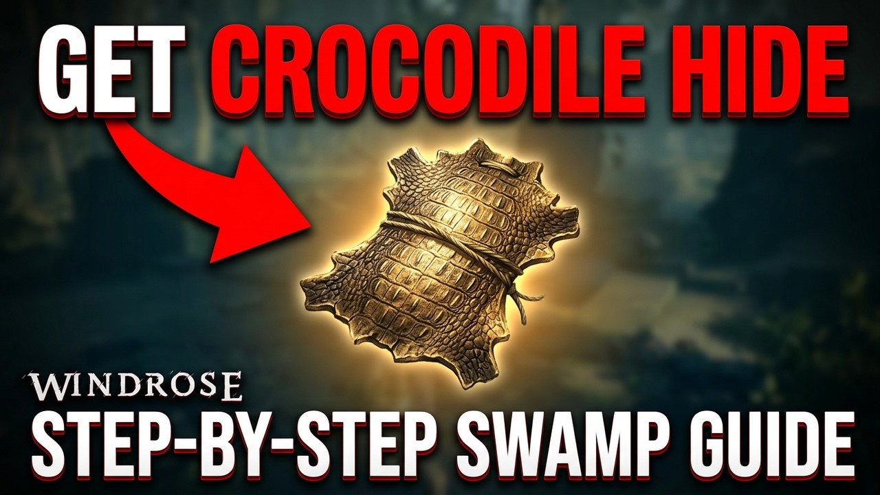 How to GET CROCODILE HIDE PIECE in Windrose (Step by Step)