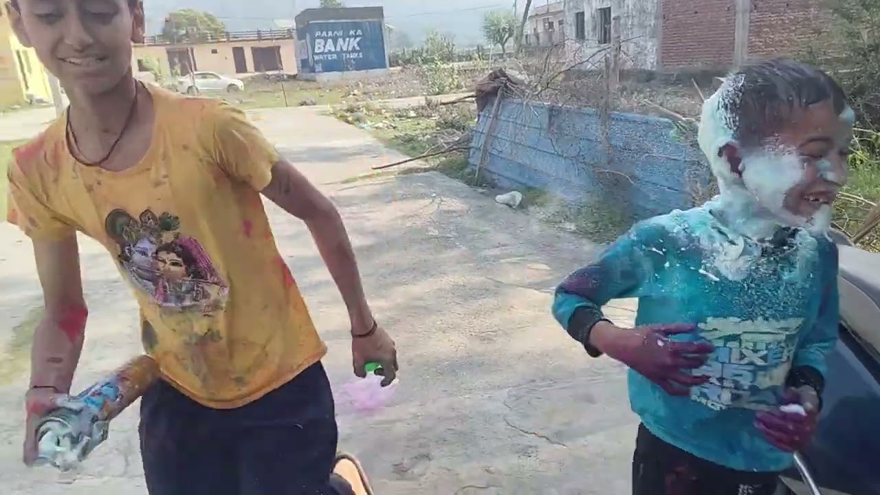 Holi Ki Masti Bachcho Ke Sath 🫟🫟