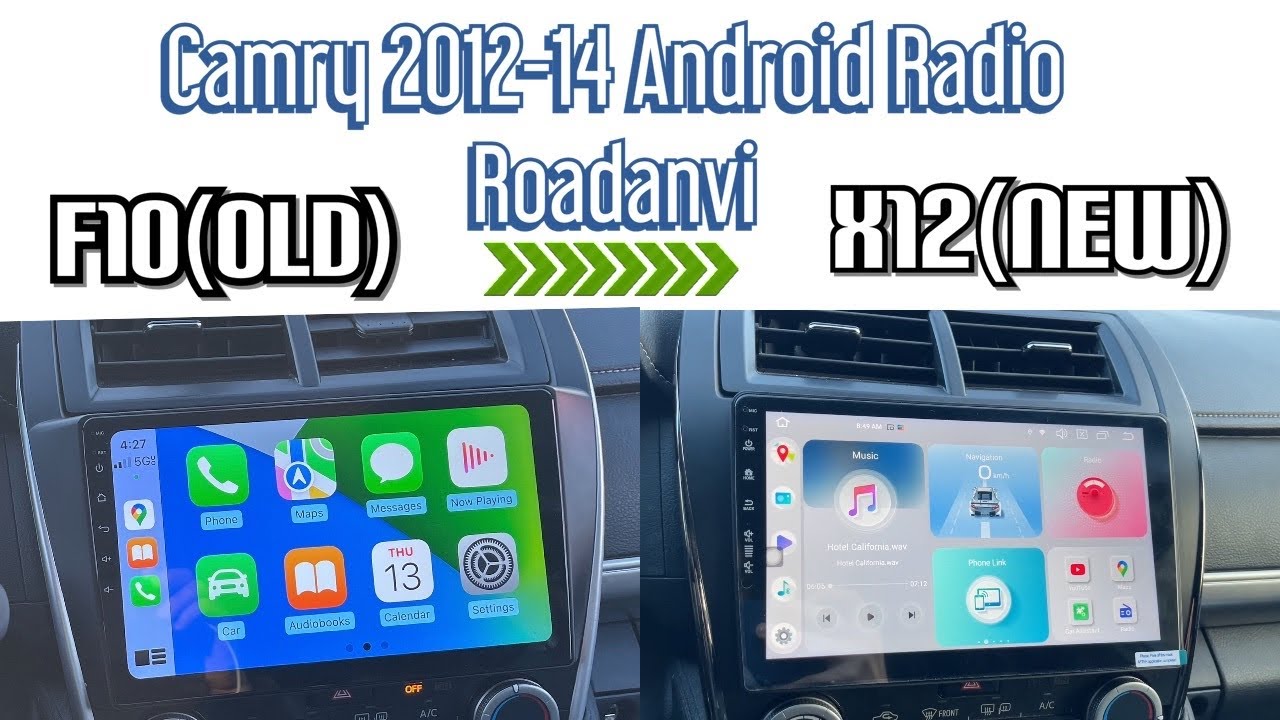 Radioodtwarzacz Roadanvi X12 QLED do Camry 2012-2014 | Pełna instalacja I F10 do X12 (najnowsza w...