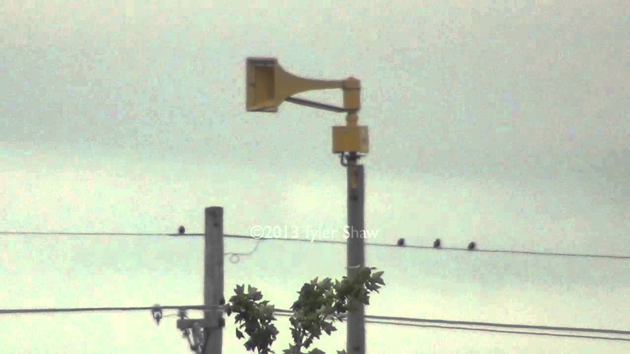 Hall County Siren #9 (failed to activate) - Federal Signal Thunderbolt 1000BT