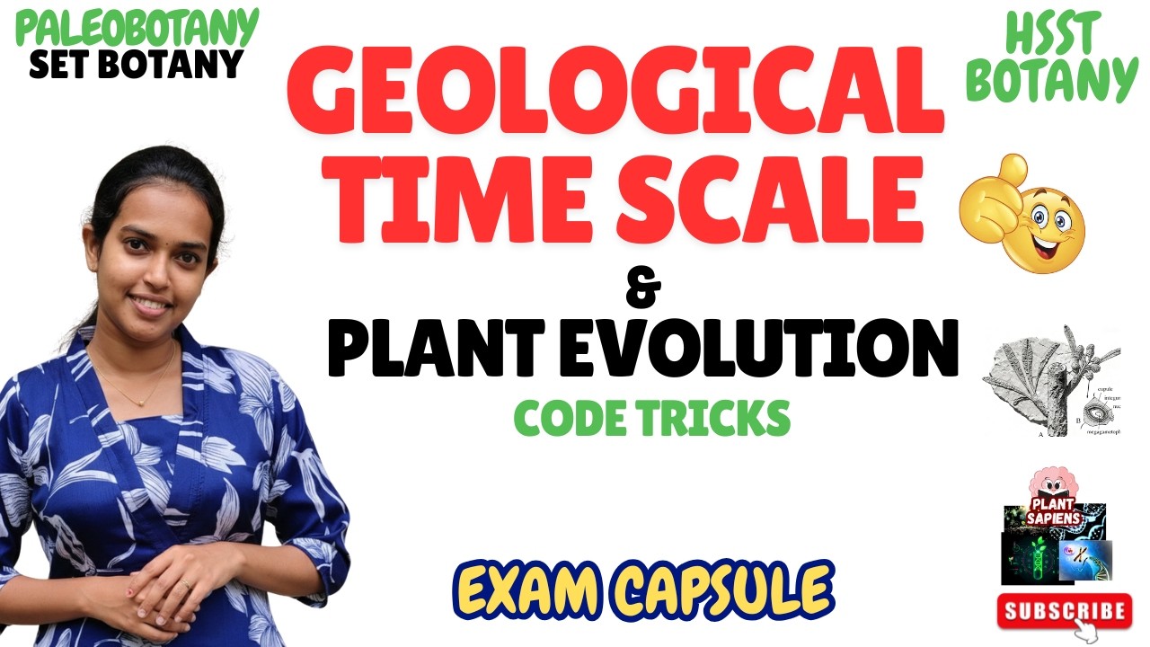 Palaeobotany & Geological Time Scale | Plant Evolution Explained | HSST BOTANY |