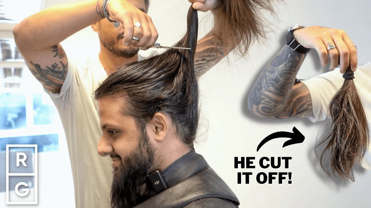 Years of LONG HAIR Gone in Seconds! (Huge Haircut Transformation)