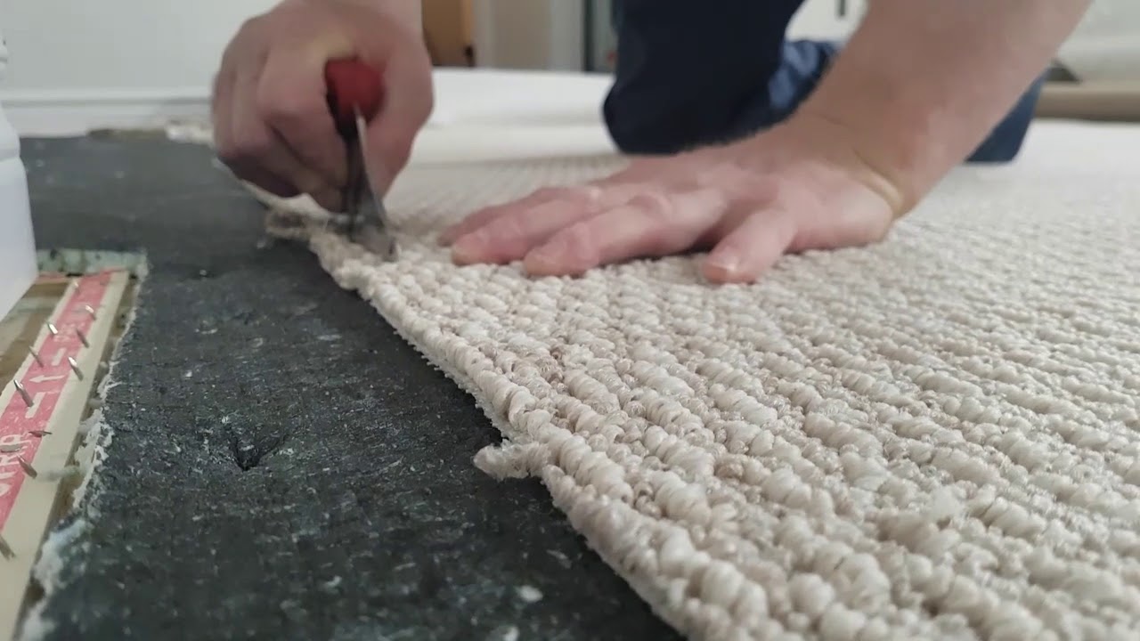 How to seam together carpet.