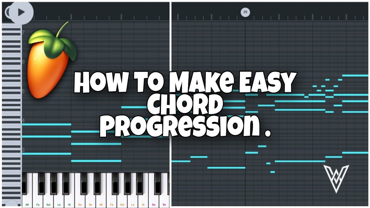 How to make Easy Chord Progression in | FL Studio Mobile  |