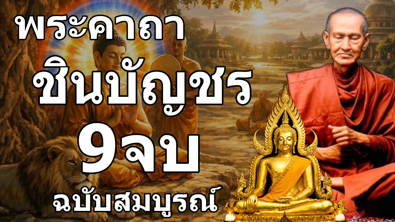 บทสวดมนต์พระคาถาชินบัญชร9จบ ฉบับสมบูรณ์ดั่งเดิม ฝึกสวดมนต์เช้า, สวดมนต์ก่อนนอน, สวดวันพระ