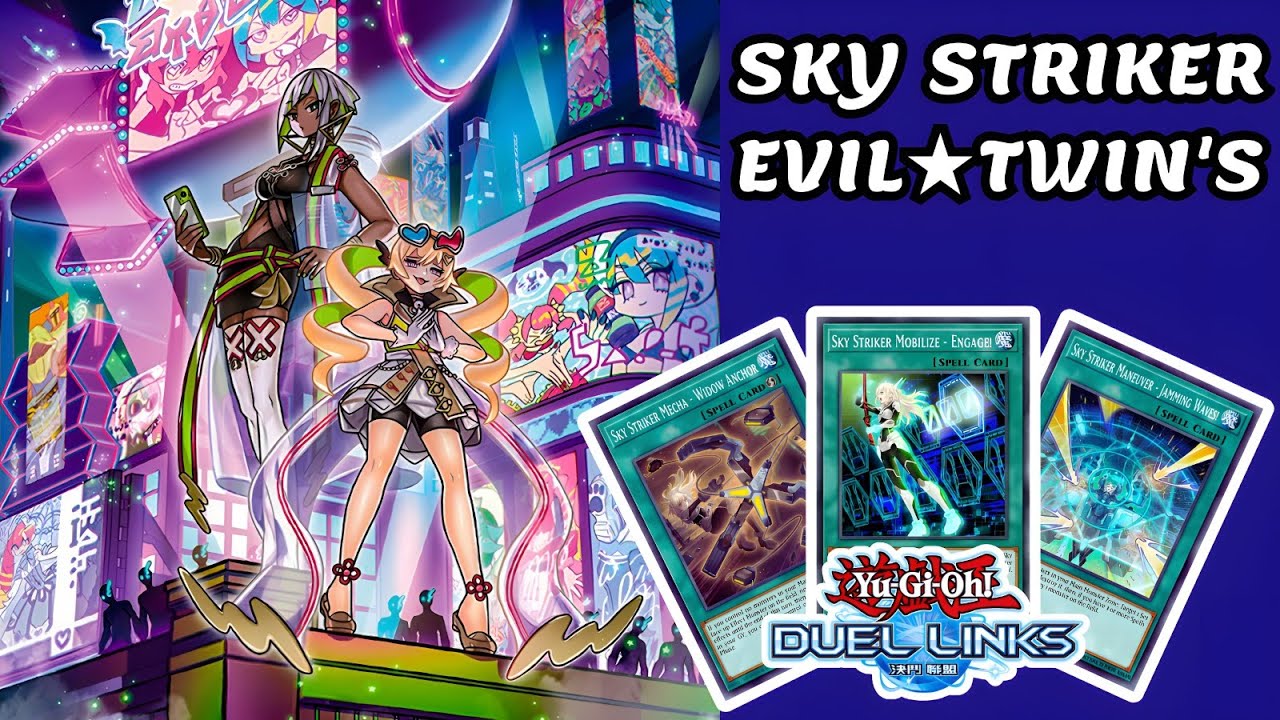SKY STRIKER & EVIL★TWIN'S INSANE COMBO IN RANKED DUEL YU GI OH DUEL LINKS