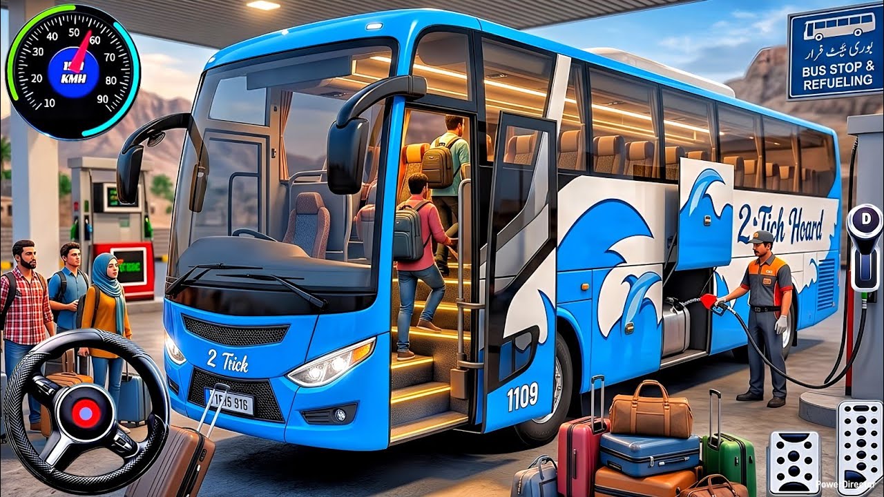 New Bus Simulator 2026 - Best Luxury Bus Driving & Refueling Game - Android Gameplay