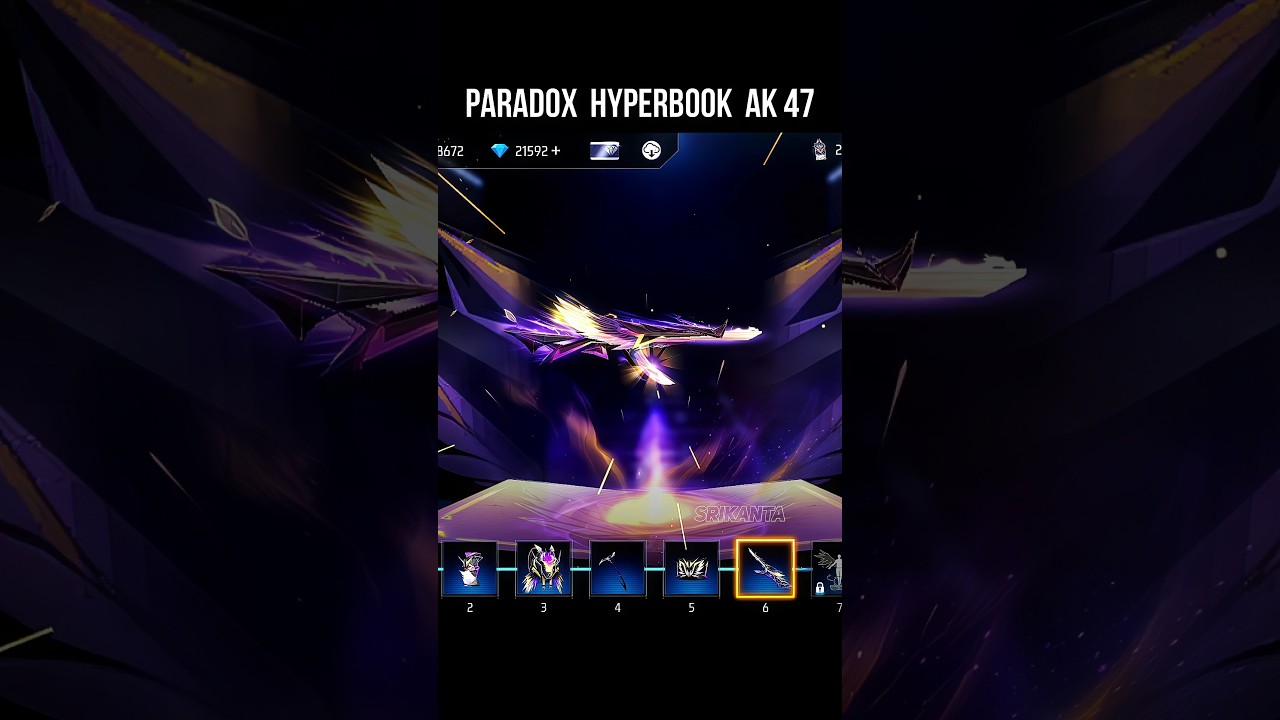 Paradox Hyperbook Ak 47 Test 🔥 Ak47 Paradox Enforcer Skin | Hyperbook Ring Event #srikantaff