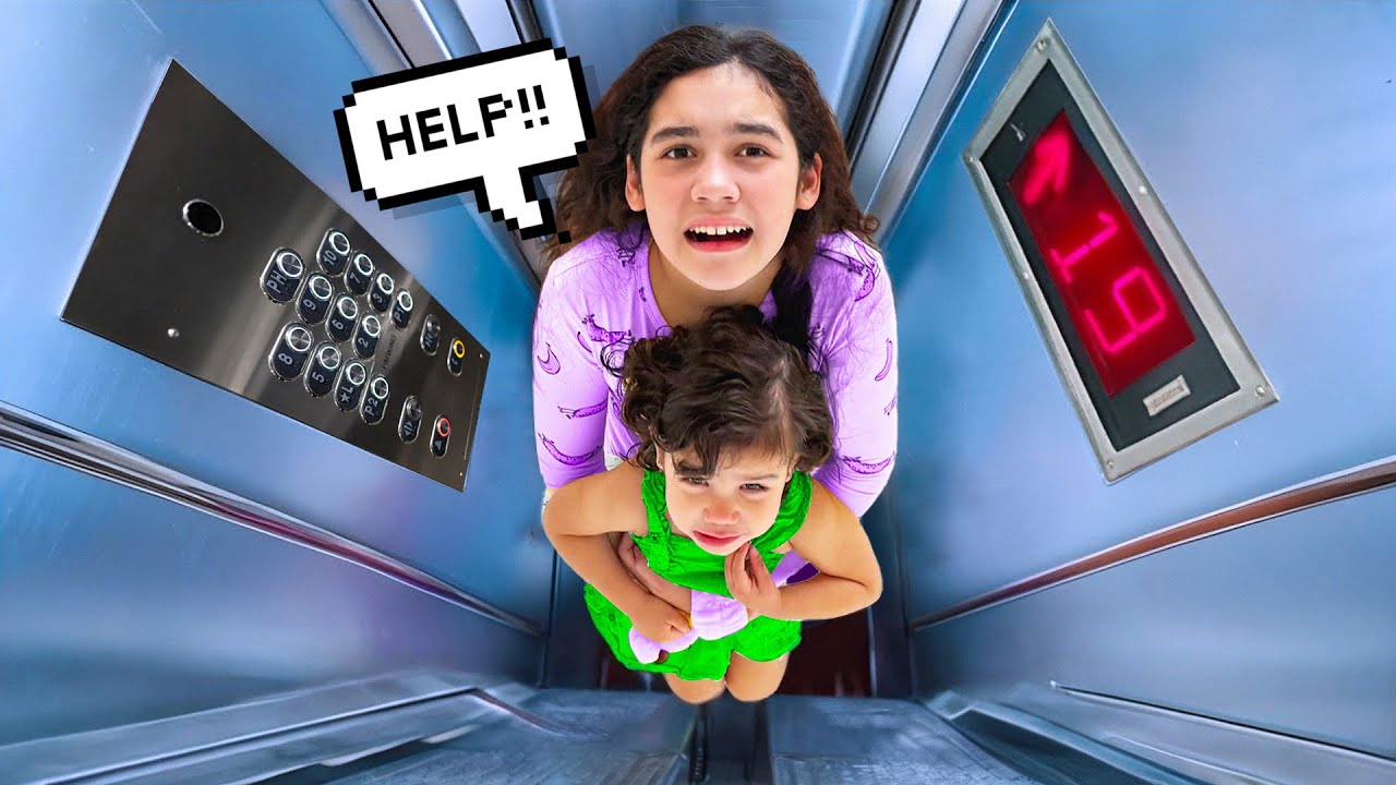 The ELEVATOR Stopped WORKING We Couldn't Get OUT!!