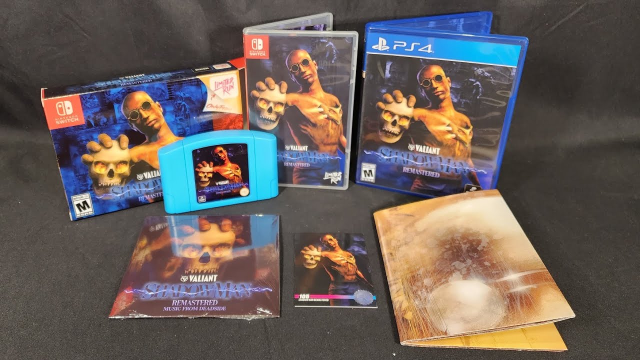 Unboxing: Physical release of Shadowman Remastered for Playstation 4 and Nintendo Switch - Limited