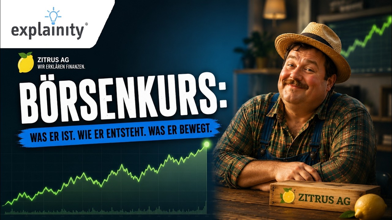 Börsenkurs einfach erklärt (explainity® Erklärvideo)