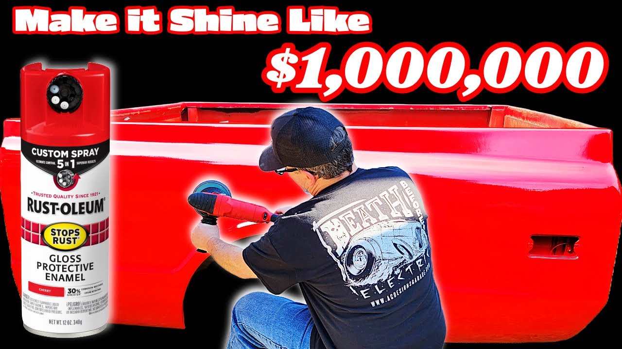 How To Make your (Cherry) Rust-oleum (Spray Paint) SHINE Like $1,000,000 (Cut & Buff)