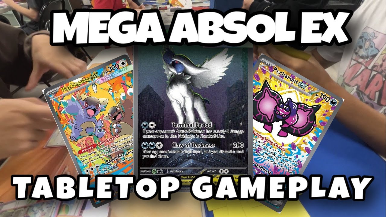 MEGA ABSOL EX TABLETOP GAMEPLAY!! // Pokémon TCG Mega Evolutions Expansion Tabletop Gameplay!