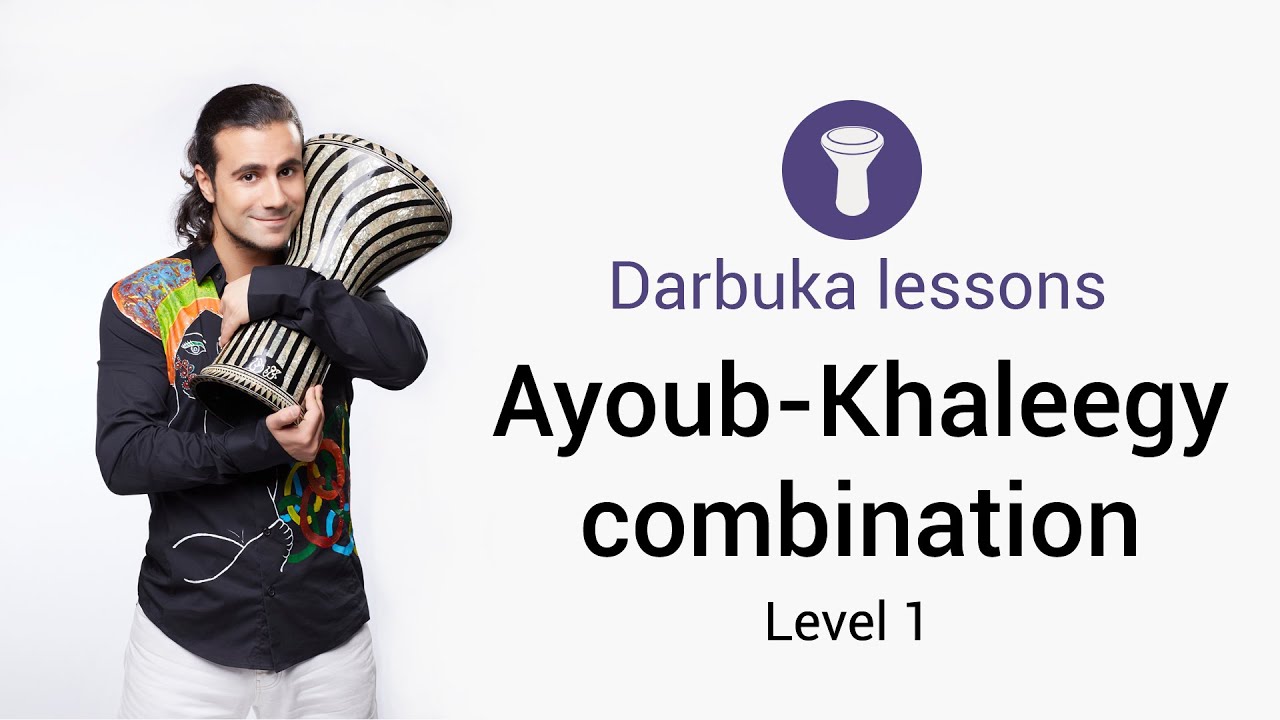 Darbuka lesson Ayoub Khaleegy combination | Artem Uzunov | How to play Darbuka. Level 1 | doumbek