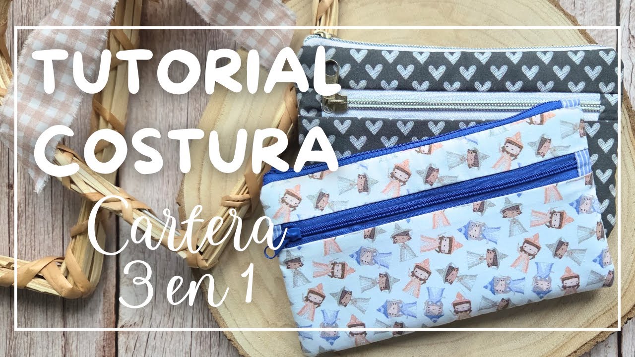 Cartera con monedero y tarjetero 👛 | Tutorial paso a paso con todo detalle | Ideal para regalar 🎁