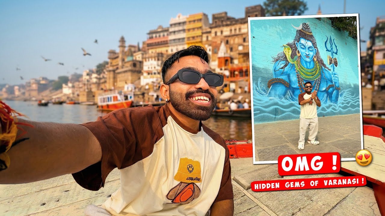 Varanasi Ka Famous Painting Wala Ghat Dekh Liya 😍 | Boat Ride