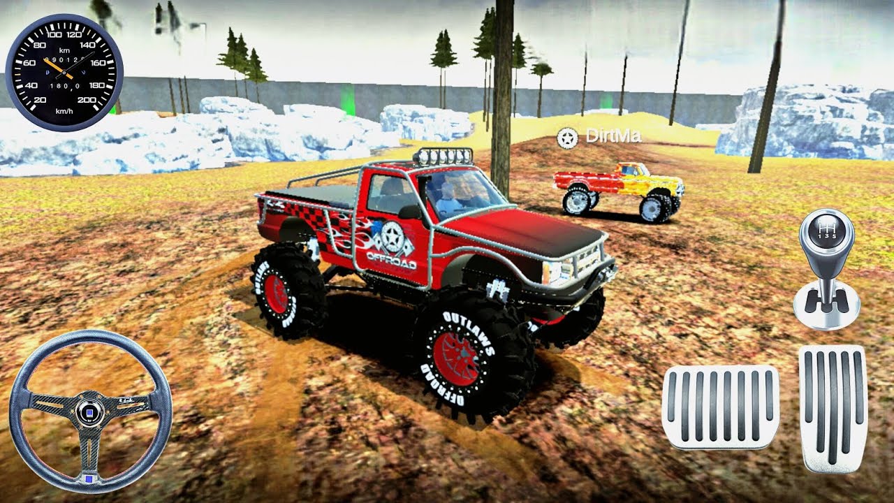 Monster Truck Full Fun Gameplay 💥 | Offroad Outlaws | Mud & Water Challenge | Android Gameplay |
