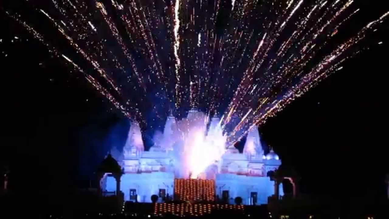 Diwali Fireworks at BAPS Swaminarayan Temple Atlanta