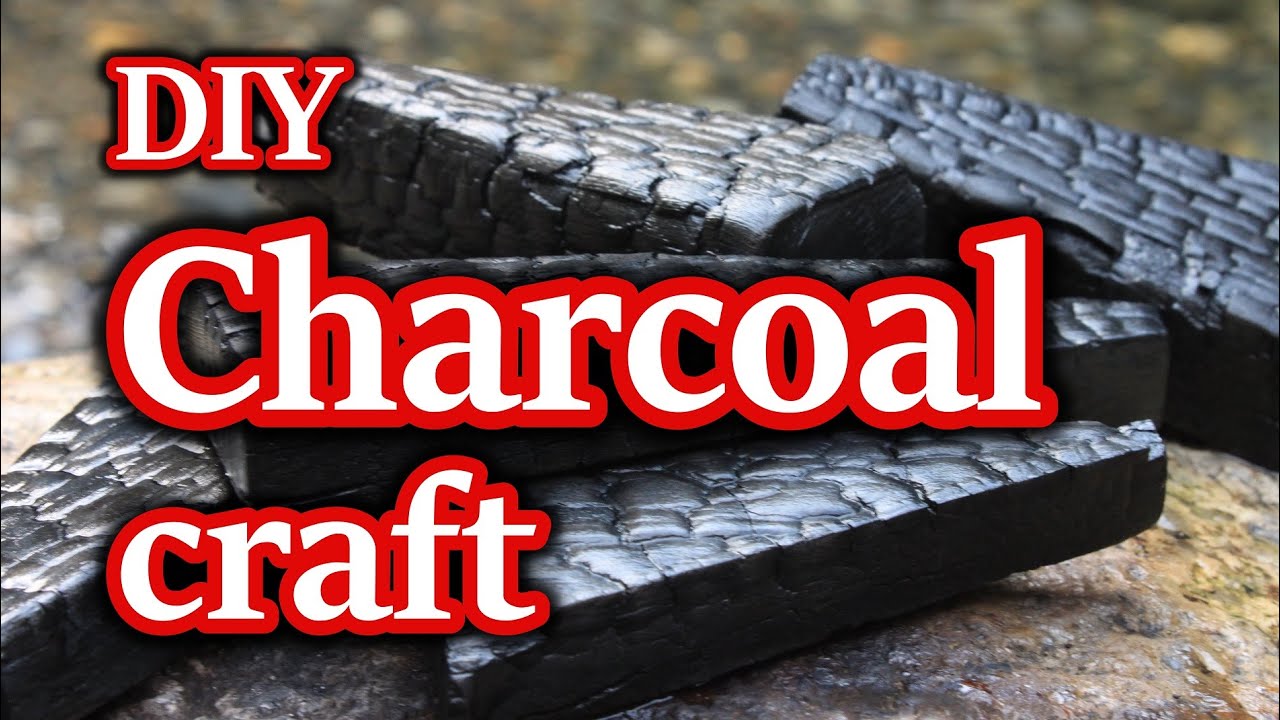 AMAZING IDEA/Charcoal coaster - Epoxy Finish/DIY Shou Sugi Ban Woodworking