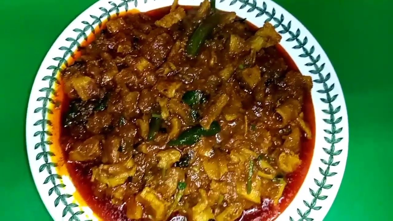 Beef stomach Bhuna Recipe /Beef Tripe.