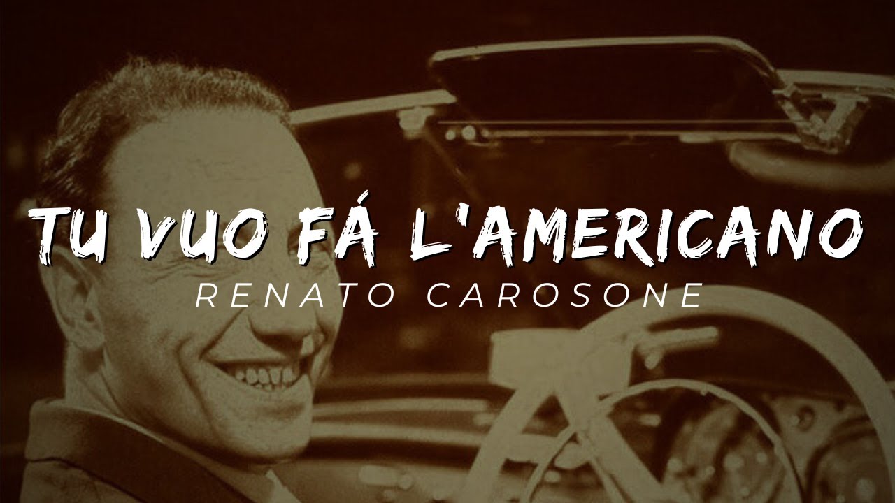 TU VUO FÁ L'AMERICANO - Renato Carosone (by Fabio Marziali) Alto Sax Music Sheet