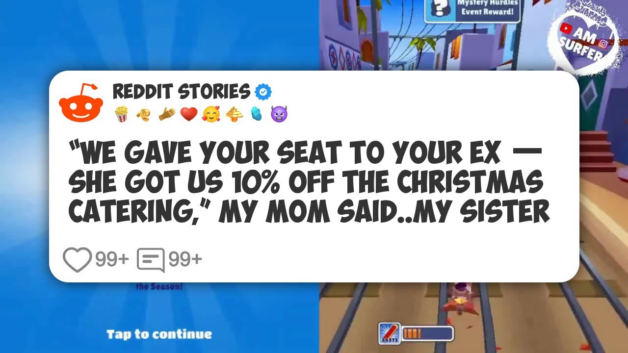 “We Gave Your Seat To Your Ex — She Got Us 10% Off The Christmas Catering,” My Mom Said #reddit 