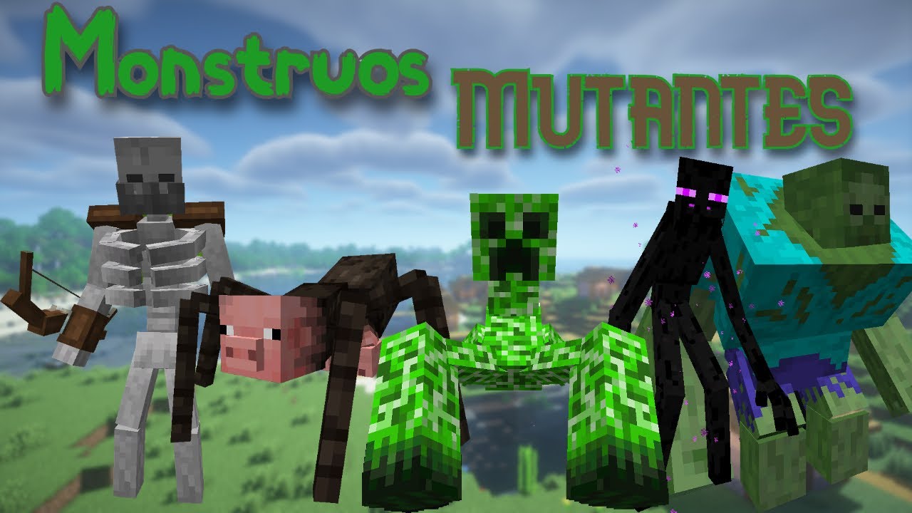 MUTANTES EPICOS EN NUESTRO MINECRAFT - Mutant monsters mod 1.20.+