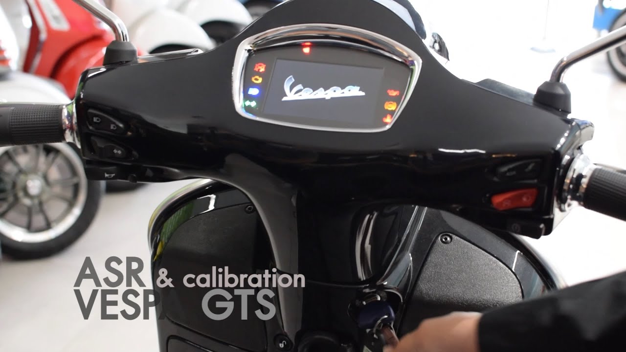 Vespa GTS 300 ASR & calibration ระบบป้องกันการลื่นไถล ASR เวสป้าจีทีเอสและการคาลิเบรท