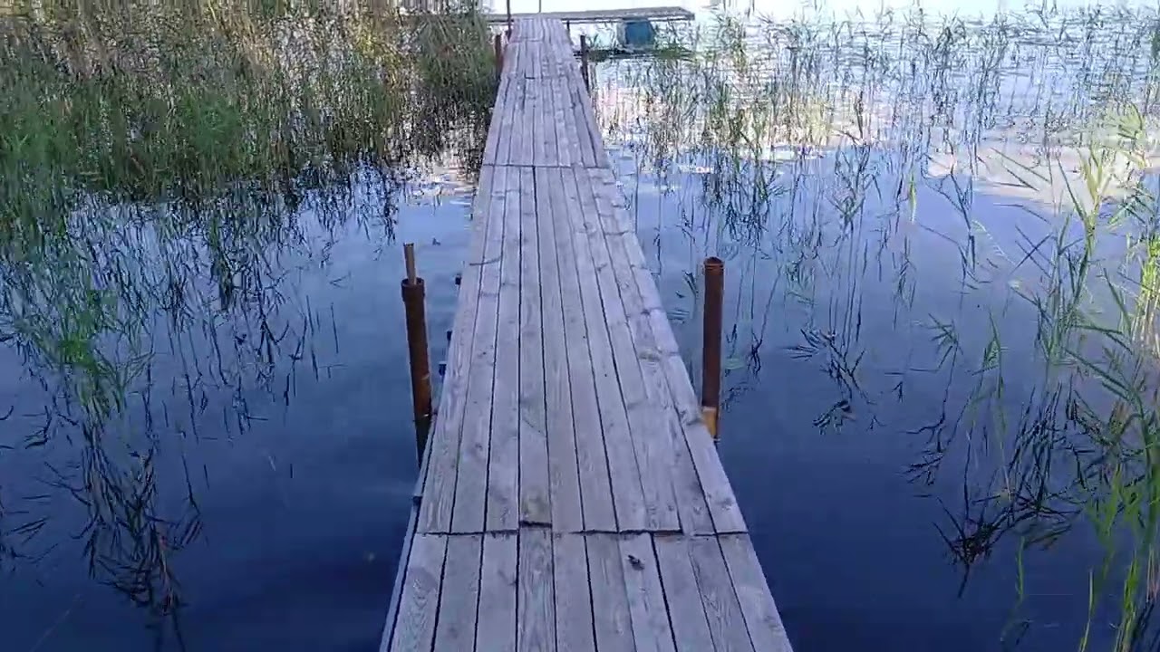 Рыбацкая кладка из стальных бочек🎣👍 Пирс для рыбалки.