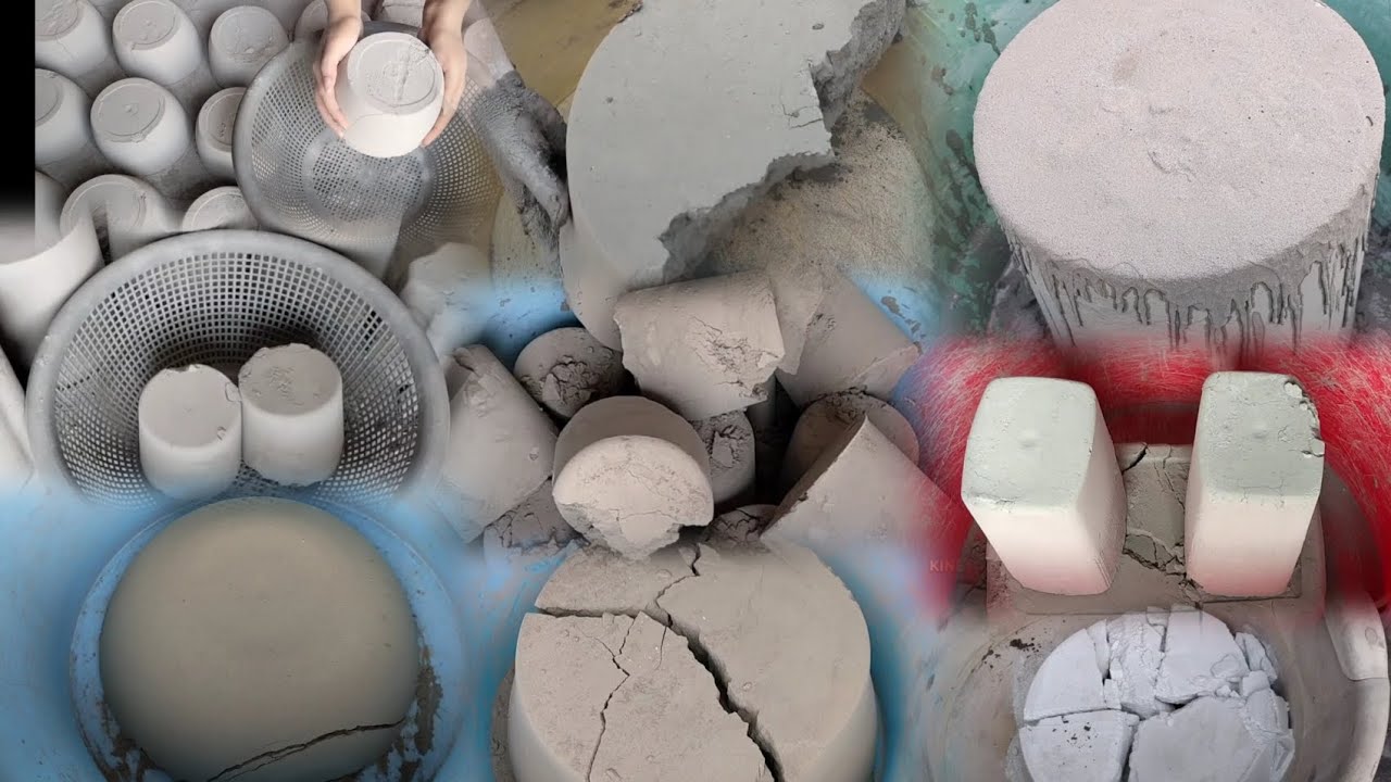 I love cement! Snappy pure Cement Dry Crumblings~Paste pouring~Satysfying~ASMRedit 