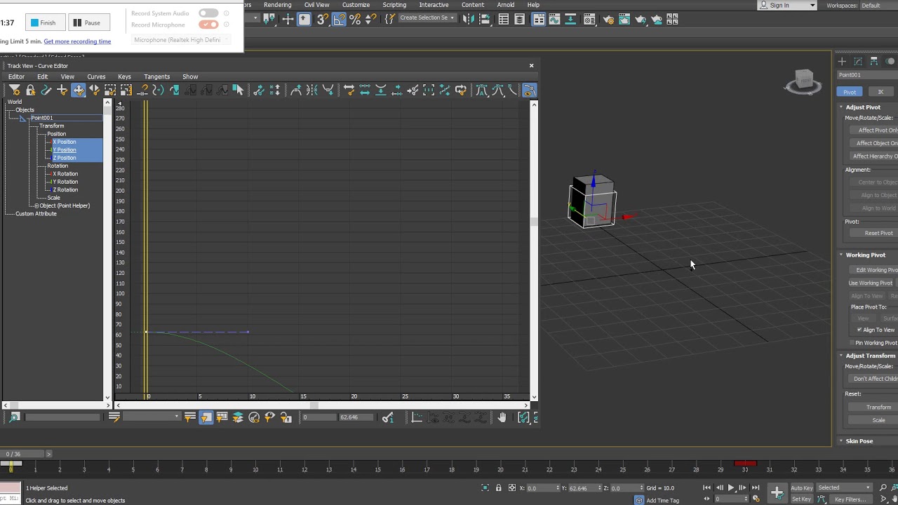 3dsMax - The Curve Editor