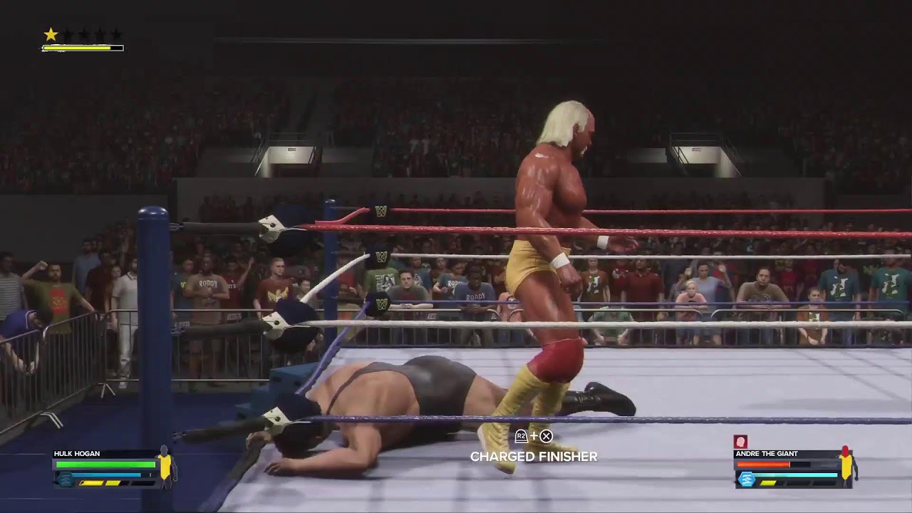 Hulk Hogan VS Andrew the Giant WWE2K24 Gameplay