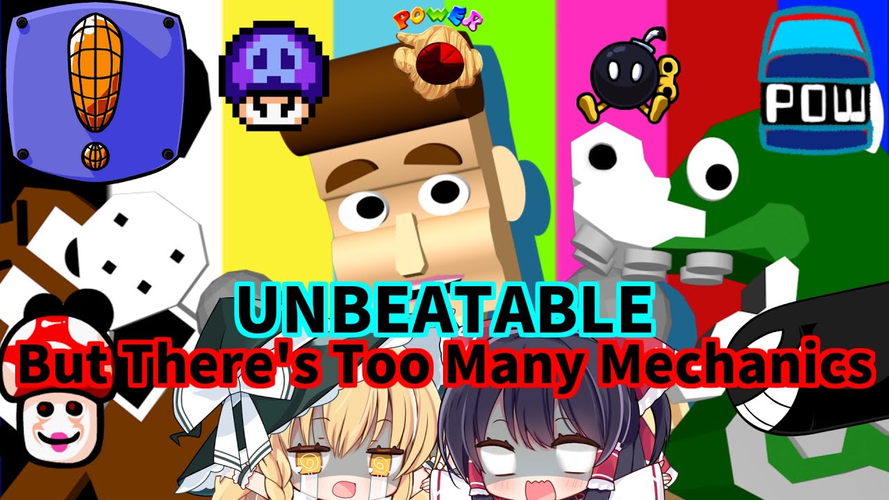【ゆっくり実況】オールギミックが登場で、完全無敵となったUNBEATABLEがヤバすぎる！！すべてのギミックが登場する譜面がヤバ（鬼畜）すぎる！？part３【Marios Madness V2】