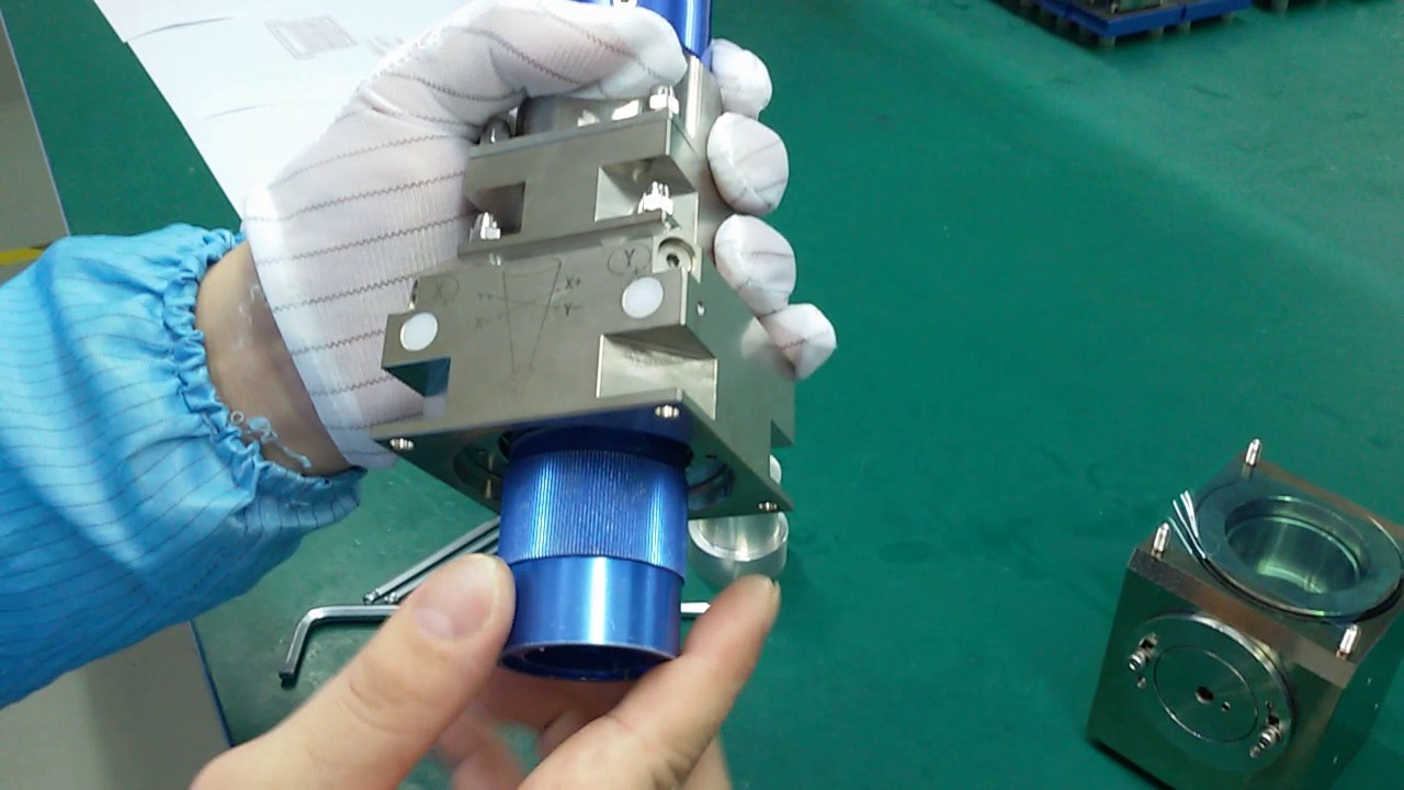 gweike fiber laser cutting machine medium Cutting head Installation Video