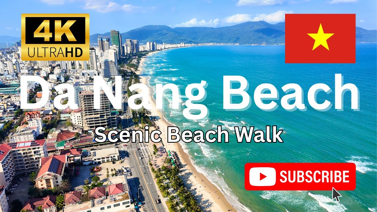Da Nang Beach Walk 🇻🇳 Sunny Day in Vietnam | 4K Walking Tour (Jan 15, 2026) PART 2