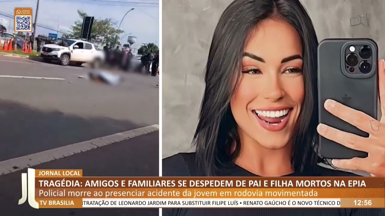 JL - Tragédia: amigos e familiares se despedem de pai e filha mortos na EPIA