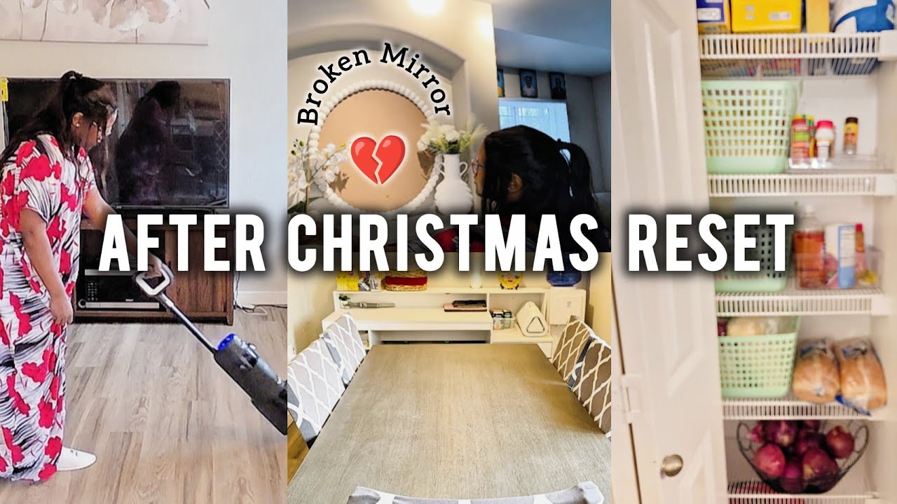 Моё зеркало разбилось💔 || Перезагрузка после Рождества || Мотивация к уборке 🧼