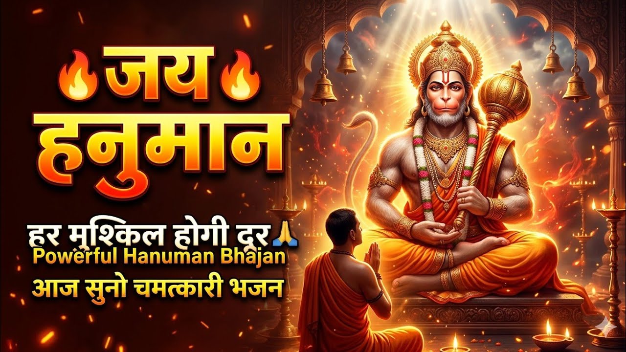 जय हनुमान ज्ञान गुण सागर 🙏 | थकी राहों का उजाला हनुमान जी | Powerful Hanuman Bhajan