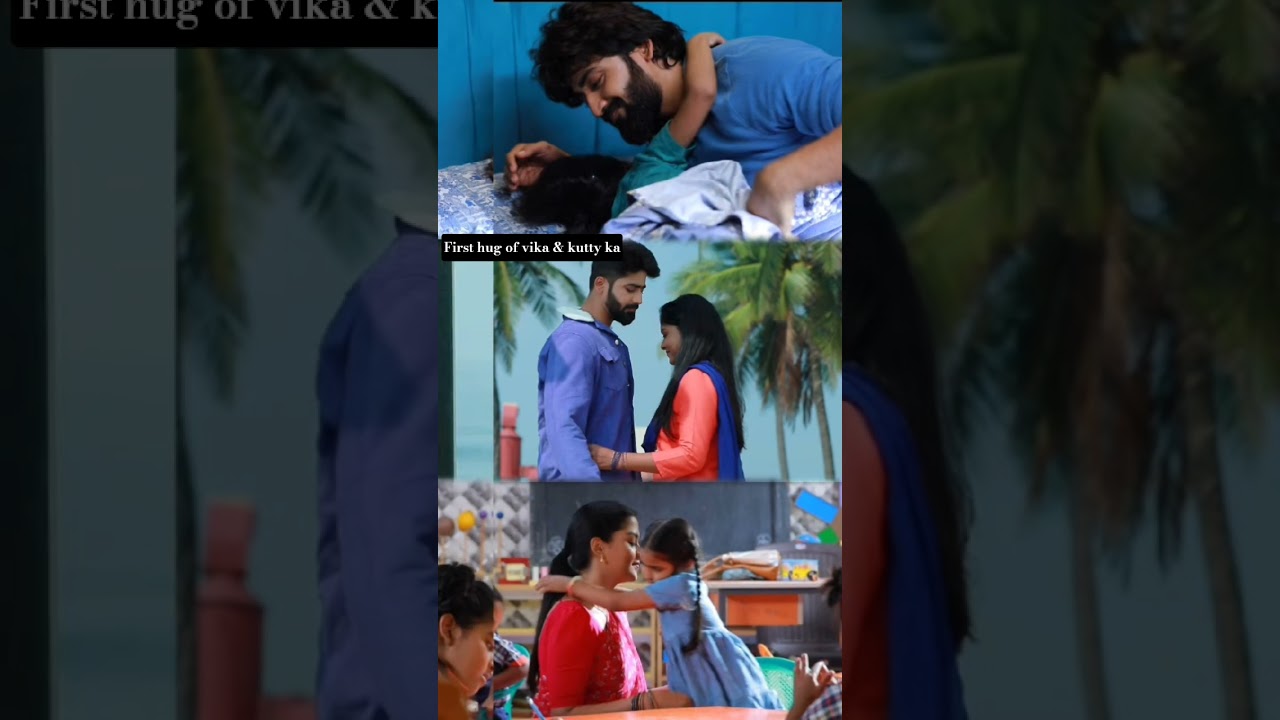 First hug of vika & kutty kaveri &hearts;️🫂 #vika #vijaykaveri #mahanadhi #vijay #swaminathan #trending